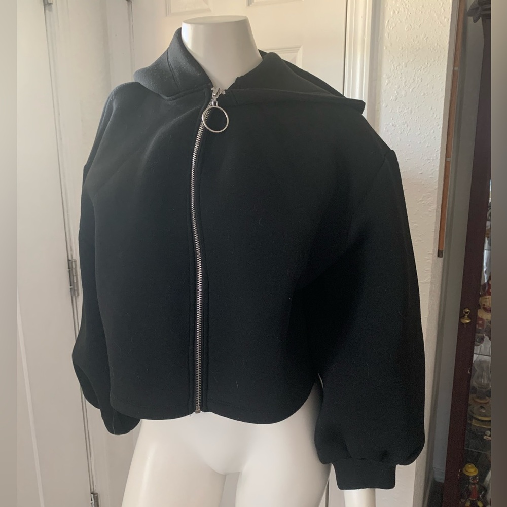 Zara puff cropped coat/ jacket